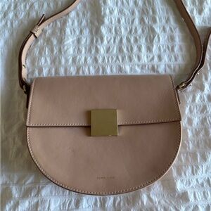 DeMellier Blush Leather Crossbody Bag